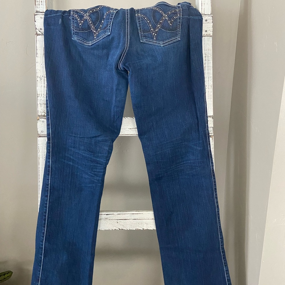 Wrangler Women's Q-Baby Dark Blue Boot Cut Jeans